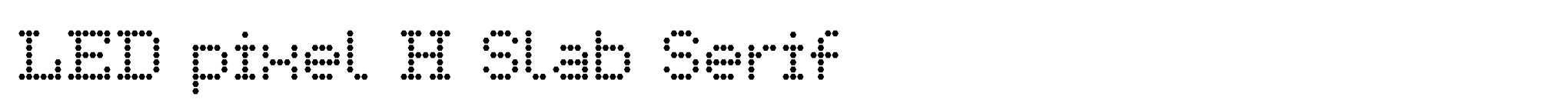 LED pixel H Slab Serif image